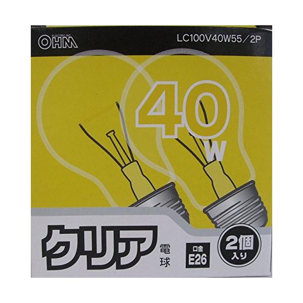 クリア電球LC100V40W55/2P LC100V40W55/2P