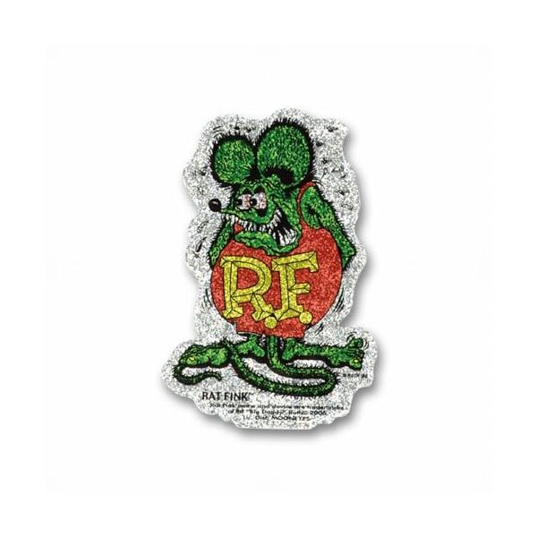 ラットフィンク ステッカー RatFink グリッター グリーン＿SC-RDF033GR-MON