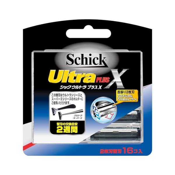 他サイト： Schick(シック) ウルトラプラスX 2枚刃 替刃(16コ入) 髭剃り カミソリの商品画像