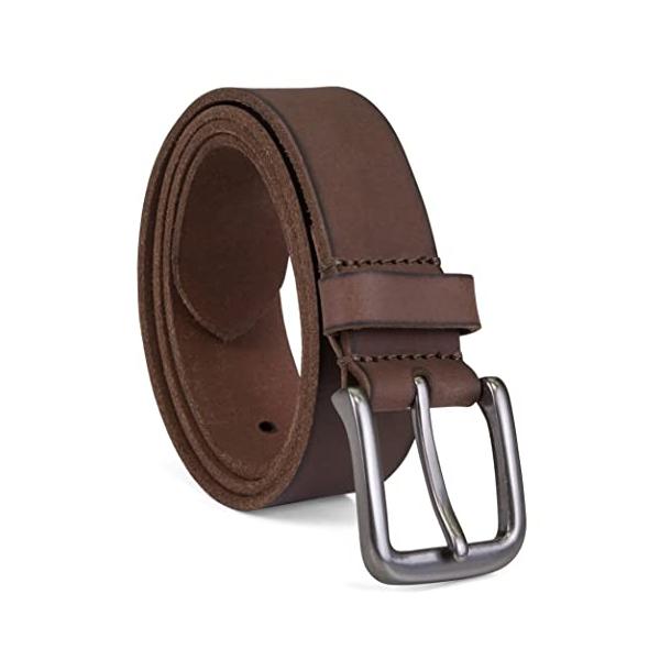 Timberland Men's Classic Leather Jean Belt Dark Brown 42