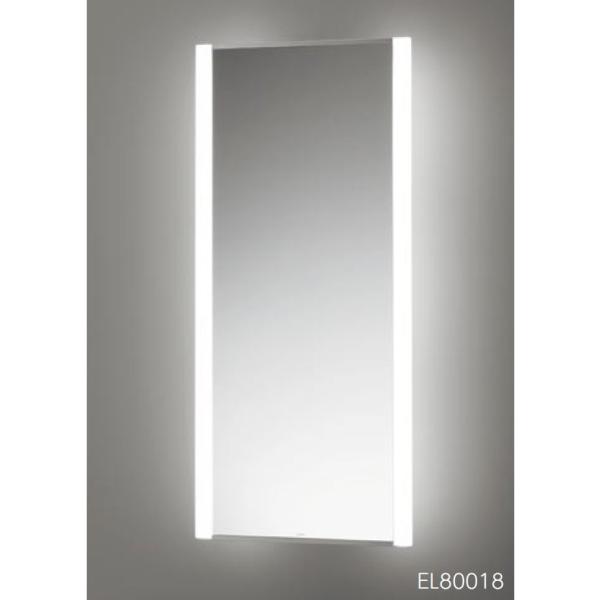 洗面所ゾーン TOTO EL80019 LED照明付鏡 奥行150mm 鏡寸法385mm