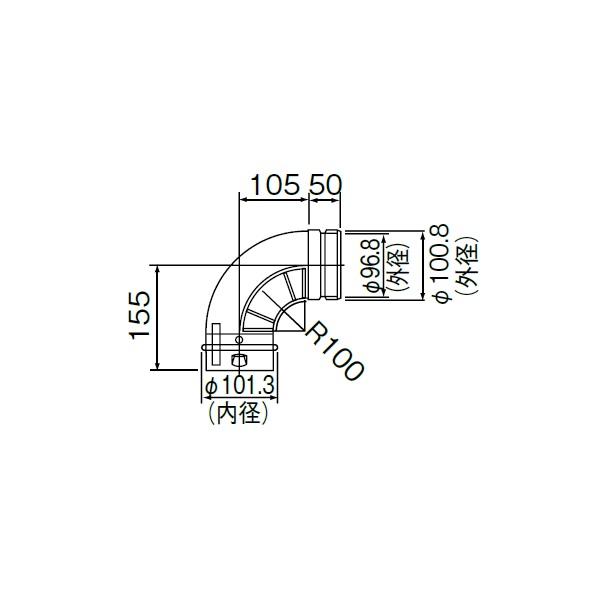リンナイ　給湯器　10000円 リンナイ（Rinnai） リンナイ【FFL-10-90A 20-6627】φ100KP90