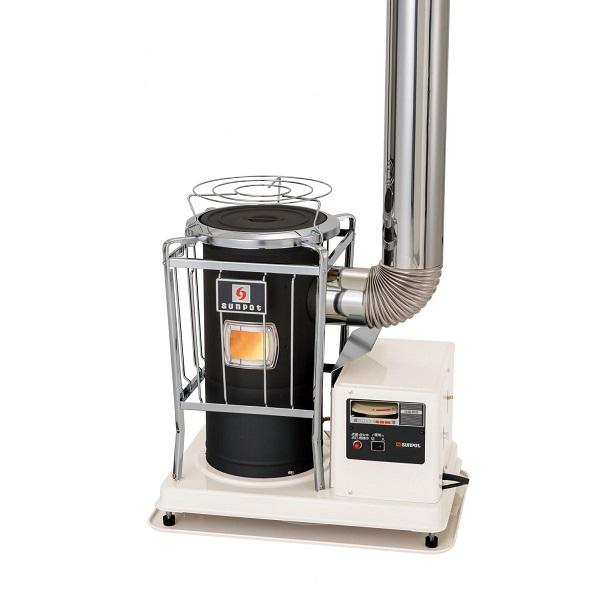 燃焼OK 2020年製 美品 煙突型石油ストーブ　サンポット KSH-10K7Q サンポット 煙突式ストーブ 2020年製 中央設置型 KSH-10K7 Q 石油