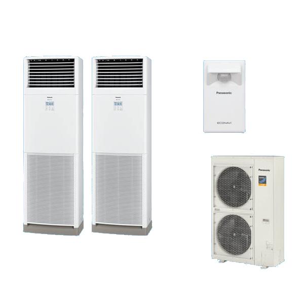 ●βパナソニック 業務用エアコン【PA-P112B7KDB】[分岐管セット] 床置形(スリム形) フル暖 寒冷地向け 同時ツイン エコナビ 三相200V P112形 4.0馬力相当 Panasonic（パナソニック） [PA-P112B7KDB+分岐管] 業務用エアコン 床