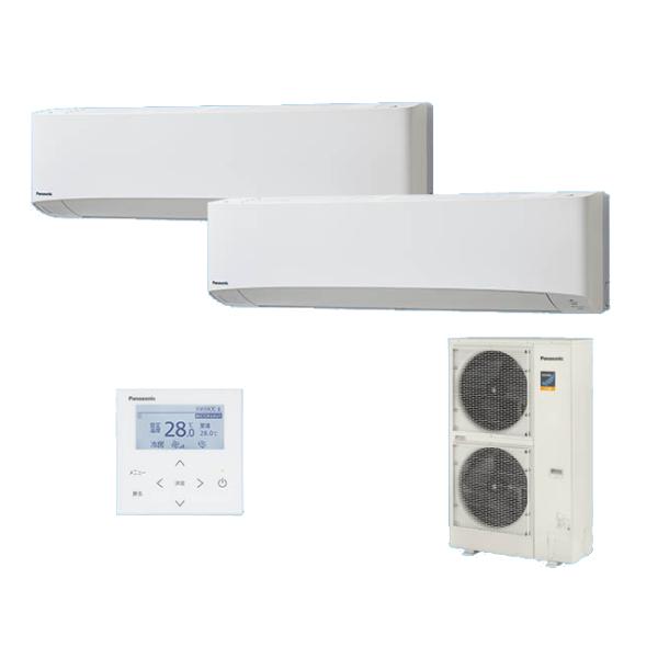 ●βパナソニック 業務用エアコン【PA-P140K7KDBX】[分岐管セット] フル暖 寒冷地向け 壁掛形 同時ツイン エコナビ(ワイヤレス) 三相200V P140形 5.0馬力相当 Panasonic（パナソニック） [PA-P140K7KDB+分岐管] 業務用エアコン