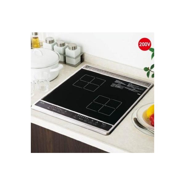 三化工業 IHヒーター SIH-B224C 200V ビルトイン2口(上面操作タイプ