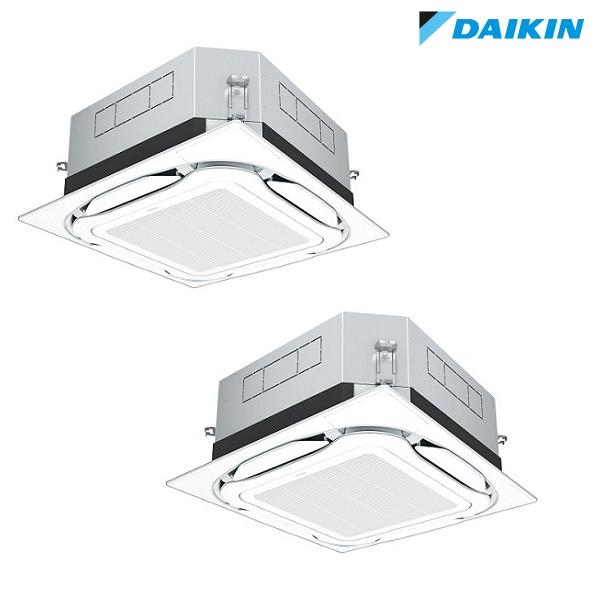 π●ダイキン 業務用エアコン【SZRUC80BYTD】[分岐管セット] 天井埋込カセット形 UVストリーマ除菌 ツイン同時マルチ 3馬力 ワイヤード 三相200V Eco ZEAS ダイキン（DAIKIN） ダイキン【SZRUC80BYTD+分岐管】 業務用エアコン