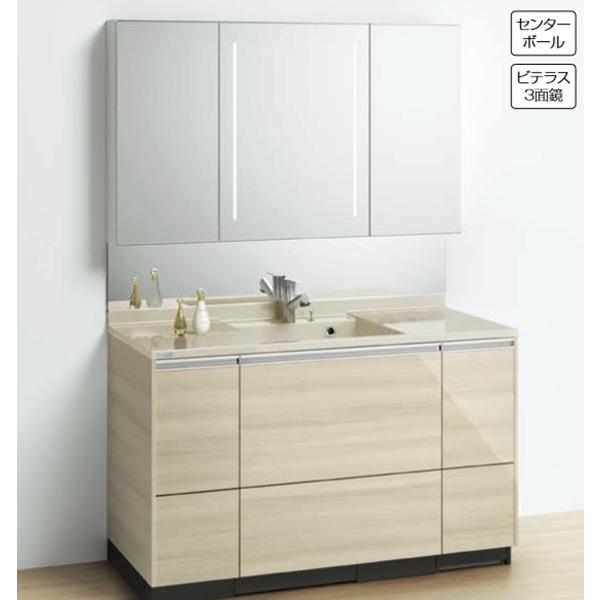 キャビネット　3面ガラス　背面カガミ　観音開き カクダイ 207-552 三面鏡 W900 ミラーキャビネット 化粧鏡｜建材・住宅