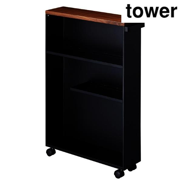 山崎実業　4307　ハンドル付きスリムトイレラック タワー ブラック ※画像はイメージです。代表写真の場合があります。カテゴリ：インテリア ハンドル付きスリムトイレラック TOWER  メーカー：山崎実業 Yamazaki型番：4307サイ...