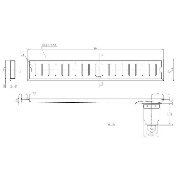 浴室排水ユニット Toto Ytb900sr 縦引きトラップ ステンレス 非防水層タイプ 150角タイル用 Ytb900sr まいどdiy 通販 Yahoo ショッピング