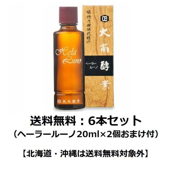 【送料無料（沖縄・北海道・離島を除く）】　植物エキス発酵化粧水　ヘーラールーノ120ml×6本セット(20mlサンプル2個付)