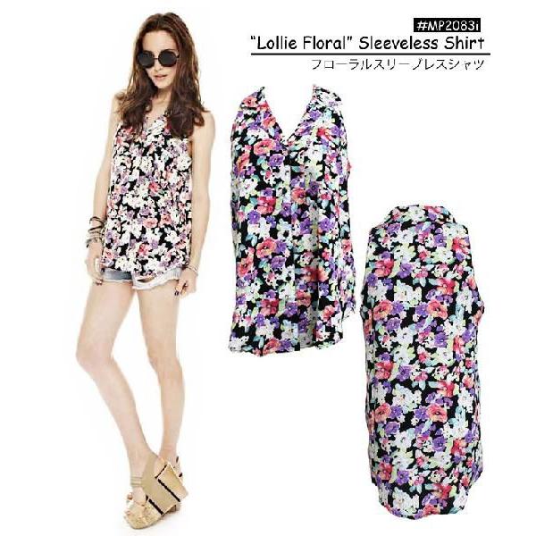 On ノースリーブシャツ XS 黒/ピンク MINK PINK（ミンクピンク） ブラウス シャツ トップス レディース