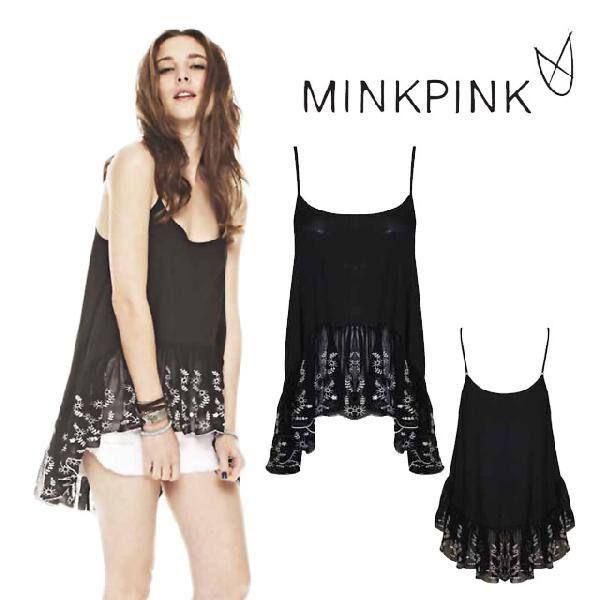 MINK PINK ミンクピンク キャミソール チュニック トップス