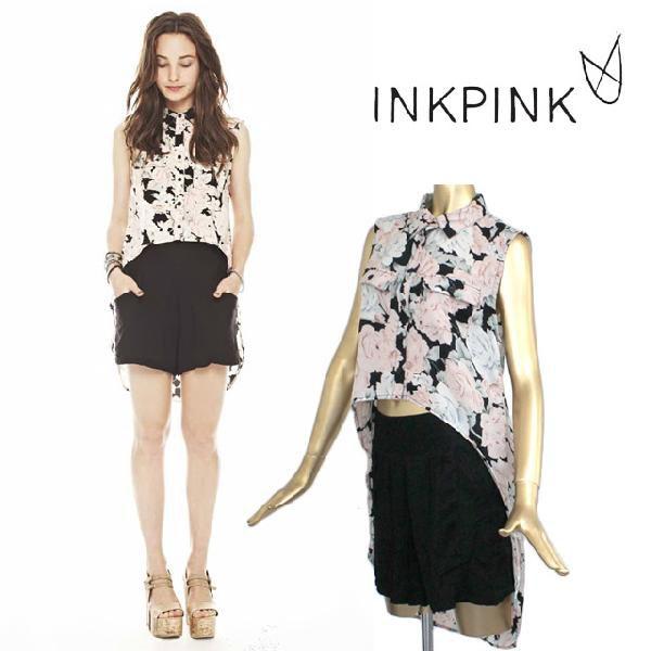 MINK PINK ミンクピンク ブラウス シャツ ノースリーブシャツ