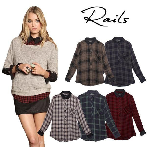 Rails（レイルズ） シャツ ネルシャツ チェックシャツ レディース は