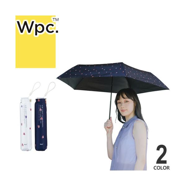 Wpc. wpc w.p.c 日傘 折りたたみ傘 傘 遮光 水彩ハート ミニ 801