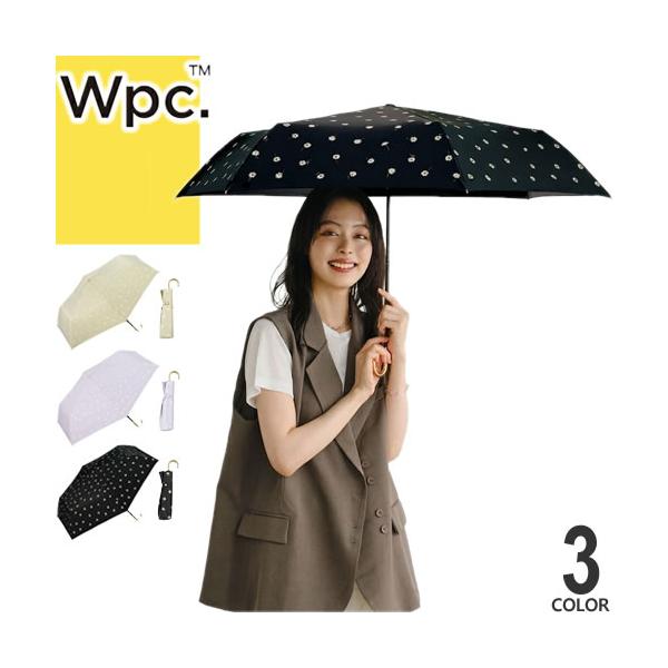 Wpc. 日傘 折りたたみ傘 傘 遮光ゴールドラインマーガレット ミニ