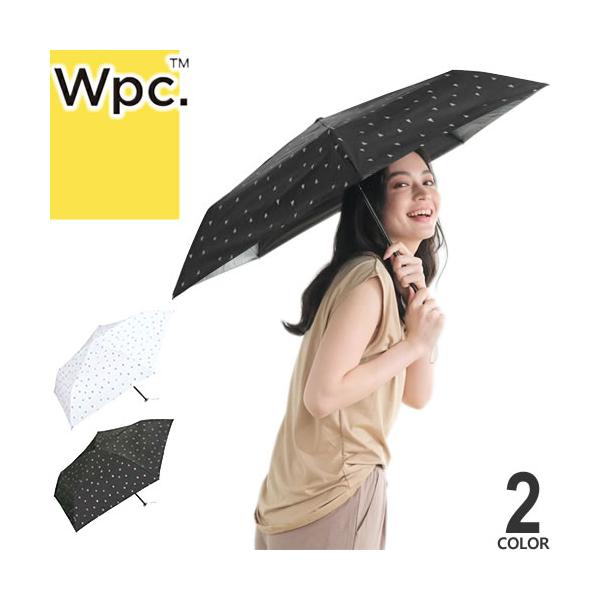 Wpc. 日傘 折りたたみ傘 傘 水彩ハート ミニ 晴雨兼用 軽量 完全遮光