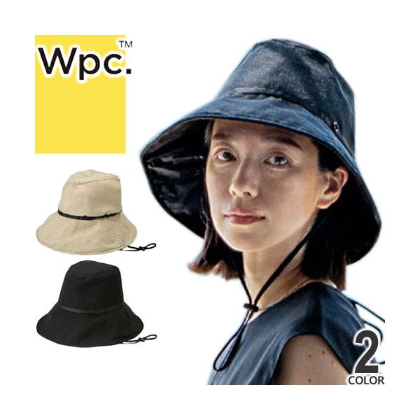 wpc w.p.c 帽子 つば広ハット レディース UVカット 遮光 大きいサイズ 涼しい ブランド おしゃれ 日除け帽子 深め 夏 アウトドア 黒 ブラック ベージュ