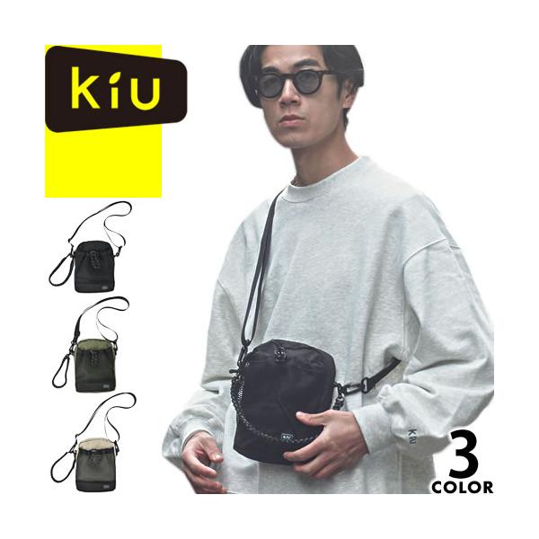 KiU（キウ） バッグ ショルダーバッグ パラコードメッシュポケット
