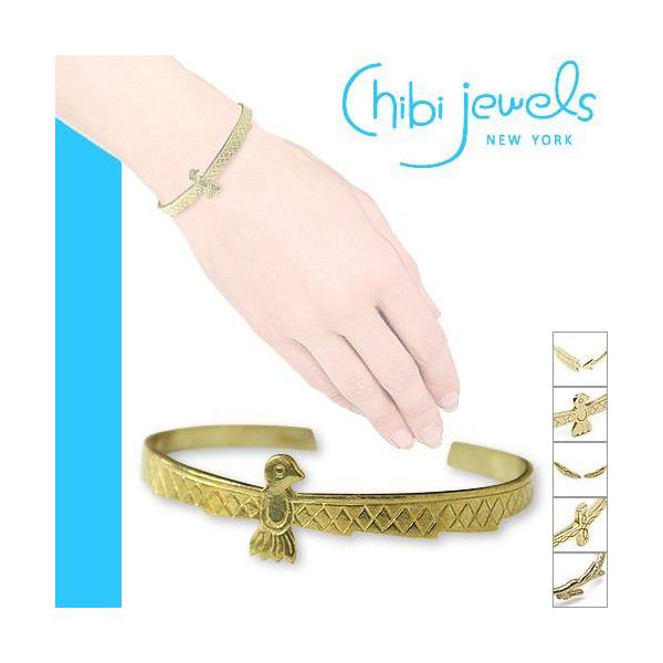 【国内即発】≪chibi jewels≫クロスフラワーコンチョバングル 国内即発】≪chibi jewels≫クロスフラワーコンチョバングル