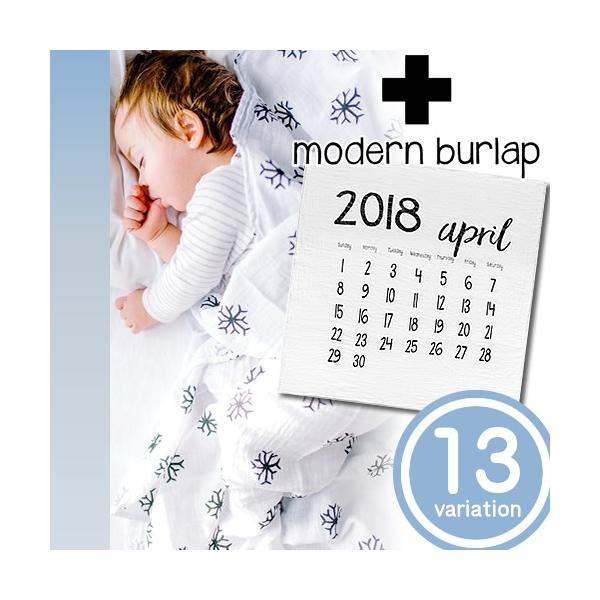 モダンバーラップ おくるみ 1枚 modern burlap カレンダー