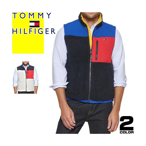 2点セットトミーヒルフィガー インナーボアフリースブルゾン　グレー TOMMY HILFIGER トミーヒルフィガー ボア ベスト ジレ フリース