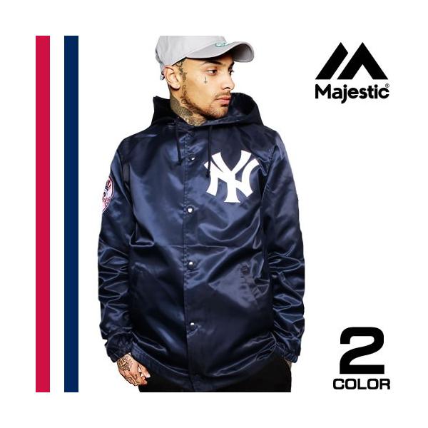 MAJESTIC マジェスティック Majestic コーチジャケット サテン MAJESTIC マジェスティック Majestic コーチジャケット サテン