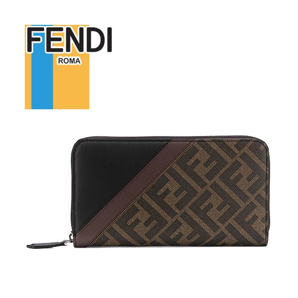 フェンディ FENDI 財布 長財布 ジップ アラウンド ウォレット メンズ