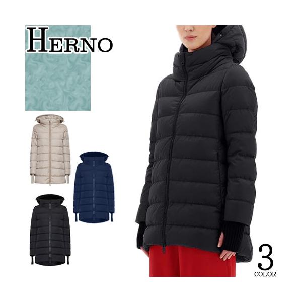 HERNO ヘルノ ナイロンシャモニー Aシェイプ コート ダウン HERNO ヘルノ ナイロンシャモニー Aシェイプ コート ダウン