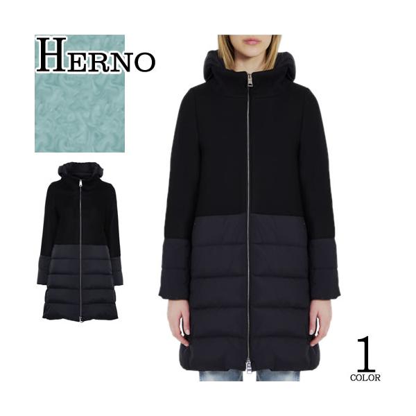 HERNO ヘルノ ウールテクスチャー＆エコアージュ コート ダウン