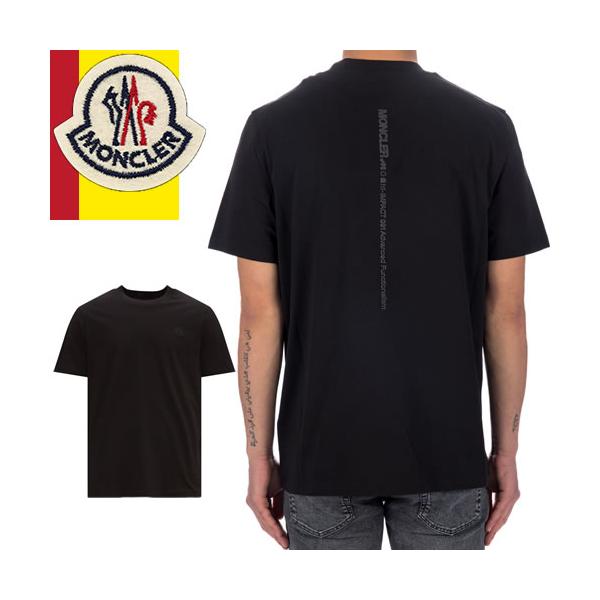 クーポン利用で1000円OFF MONCLER 半袖Tシャツ ブラック 黒 ボックス