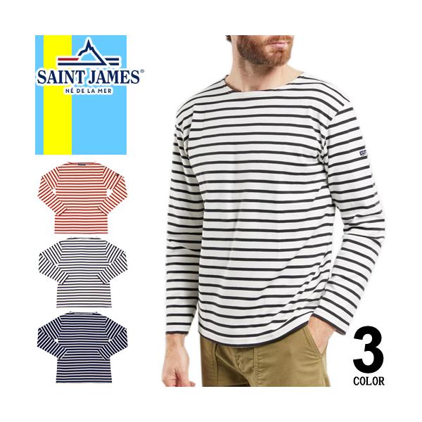 SAINT JAMES ストライプ 長袖 Tシャツ 大阪万博限定】SAINT JAMES セントジェームスストライプ長袖Tシャツ