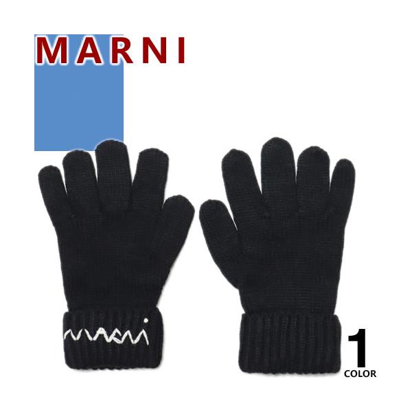 MARNI（マルニ） 手袋 キッズ レディース ウール ロゴ カジュアル 防寒