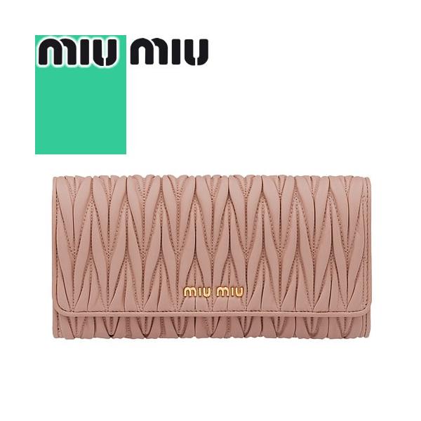 ミュウミュウ MIUMIU マテラッセ 財布 長財布 レディース レザー