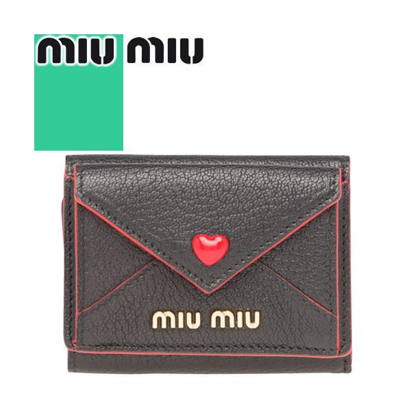 ミュウミュウ MIUMIU 財布 三つ折り財布 ミニ財布 小銭入れあり 