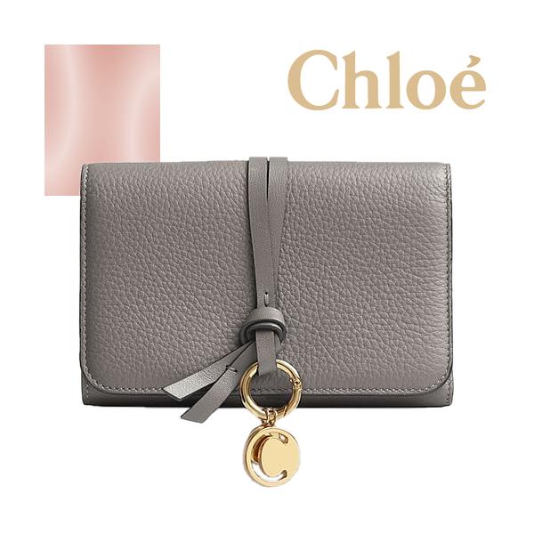 クロエ Chloe 財布 三つ折り財布 ミニ財布 アルファベット ウォレット レディース 小銭入れ付き ブランド レザー 本革 グレー カシミアグレー クロエ Chloe 財布 三つ折り財布 ミニ財布 アルファベット ウォレット レディース 小銭入れ付き ブランド レザー 本革 グレー カシミアグレー