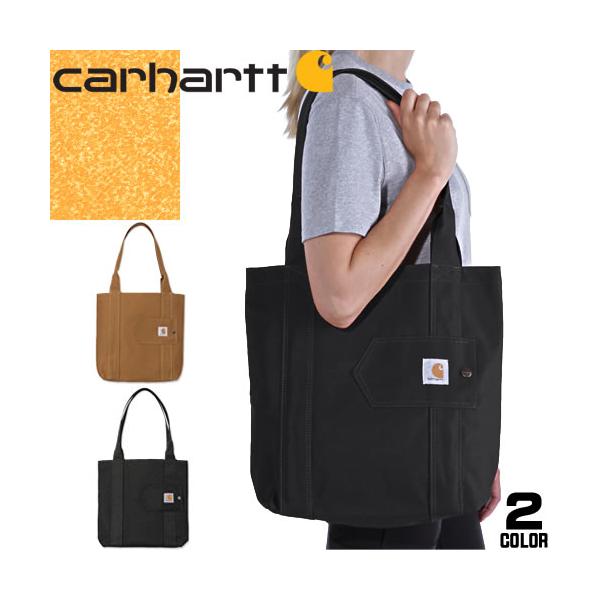 Carhartt トートバッグ ブラック　肩掛け可能 CARHARTT トートバッグ ブラック ショルダーバッグ カーハート