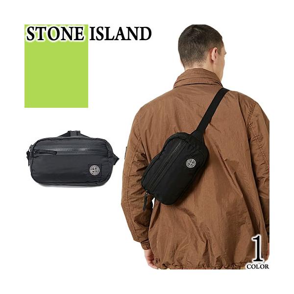 STONE  ストーンアイランド　ブラック　ボディバッグ　ポーチ STONE ISLAND（ストーン アイランド） STONE ISLAND KIDS キッズ