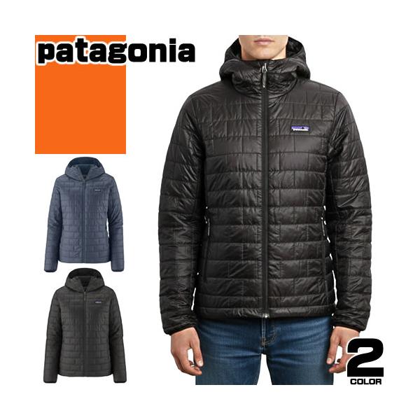 パタゴニア patagonia ダウン アウター ナノ パフ フーディ メンズ フードあり 防寒 撥水 薄手 パッカブル 大きいサイズ 軽量 ブランド 冬 アウトドア 黒 青