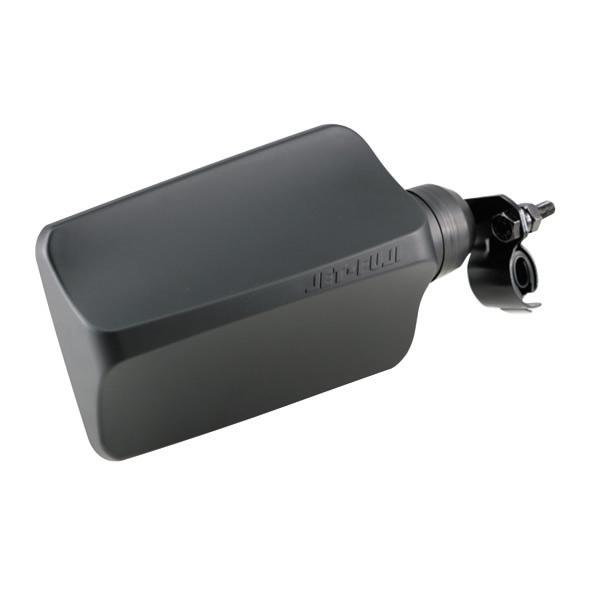 距離感をつかみやすい平面レンズを採用。純正ミラーだけでは捉えきれない死角をフォローします。取付バンドは20〜32ｍｍ直径のミラーステーに対応。汎用品。1コ入り。本体カラーはブラック。本体：樹脂製ブラック鏡：平面レンズステー：ステンレス製ショ...