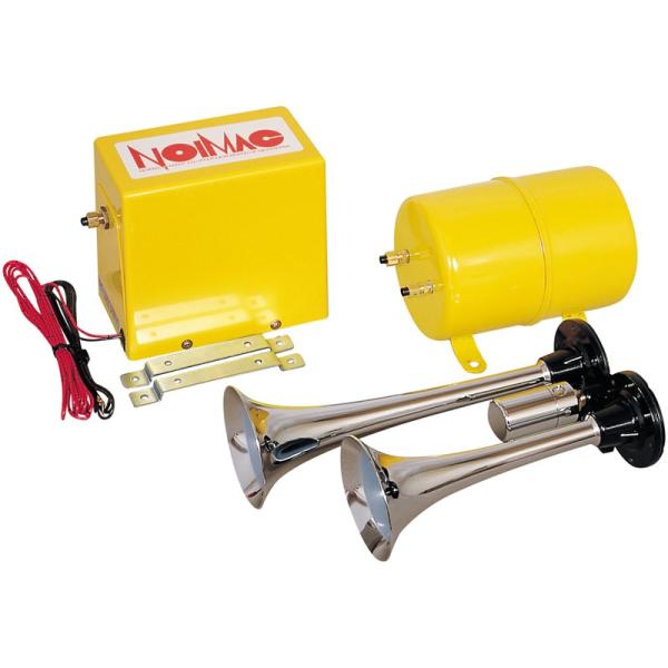 ノイマックのヤンキーホーン・ノイマック全自動エアーコンプレッサー・エアータンク（2.2L）・チューブホースのセットです。スタンダードタイプのヤンキーホーンを含むフルキット。タンク内エアーの圧力が下がってくるとコンプレッサーが自動でエアーを充...