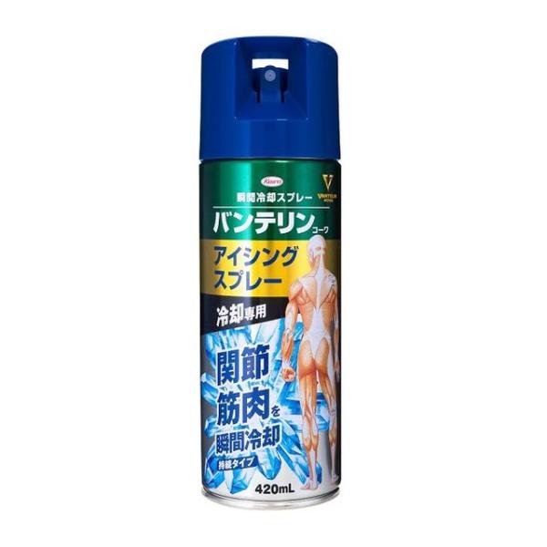 バンテリン　アイシングスプレー 420ml 冷却スプレー メントール 瞬間冷却スプレー 応急処置 アイシングスプレー コールドスプレー