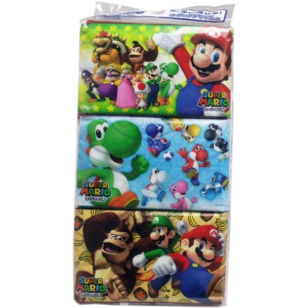 ハヤシ商事 スーパーマリオ 水に流せる ポケットティッシュ 6個パック × 5個 ミニサイズ  トイレ 携帯用 衛生用品 子供 こども キッズ 小学生 幼稚園 保育園 女