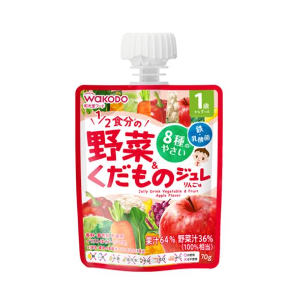 和光堂　1歳からのＭＹジュレ　1／2食分の野菜＆くだもの　りんご味　70g