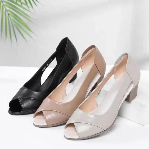 パンプス レディース 歩きやすい チャンキーヒール 黒 太ヒール 走れる