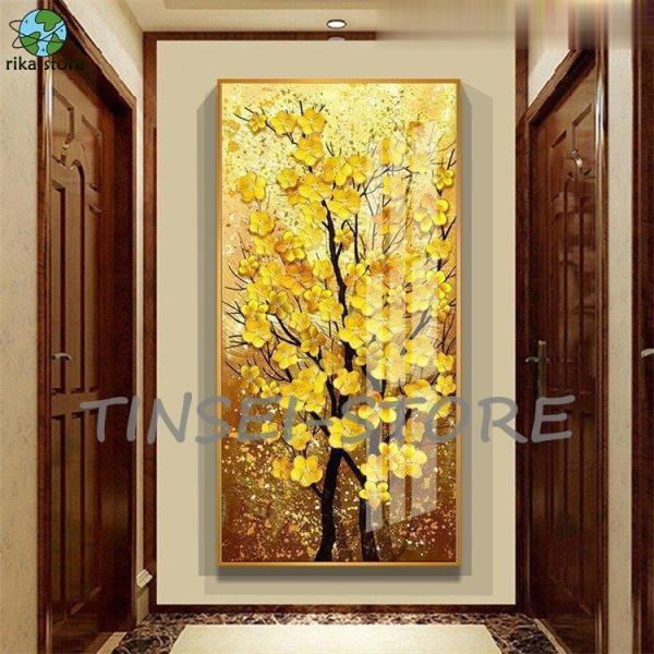 油絵 絵画 寝室 玄関 飾り 壁掛け インテリア美術品 風景絵 木の絵