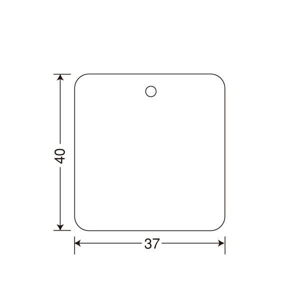 送料無料 サトー タグ Jis11号 白無地40 37mm 角丸 1箱