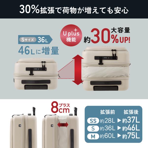 フロントオープン 拡張機能 スーツケース 機内持ち込み Sサイズ MA