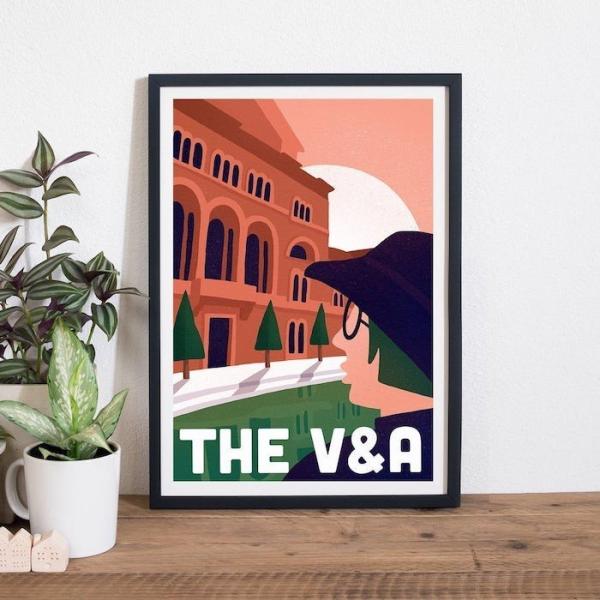 北欧 アート ポスター オシャレ 家 部屋 壁掛け カフェ トイレ イラスト The V&A A3